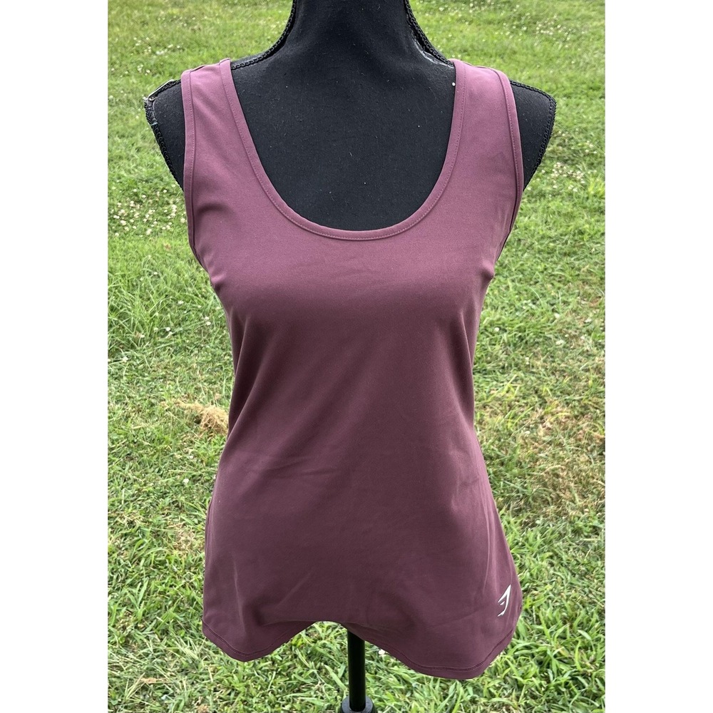 Gymshark Tank Top Womens Medium Pink‎ Mauve Sleeveless Athletic Gym Yoga Workout